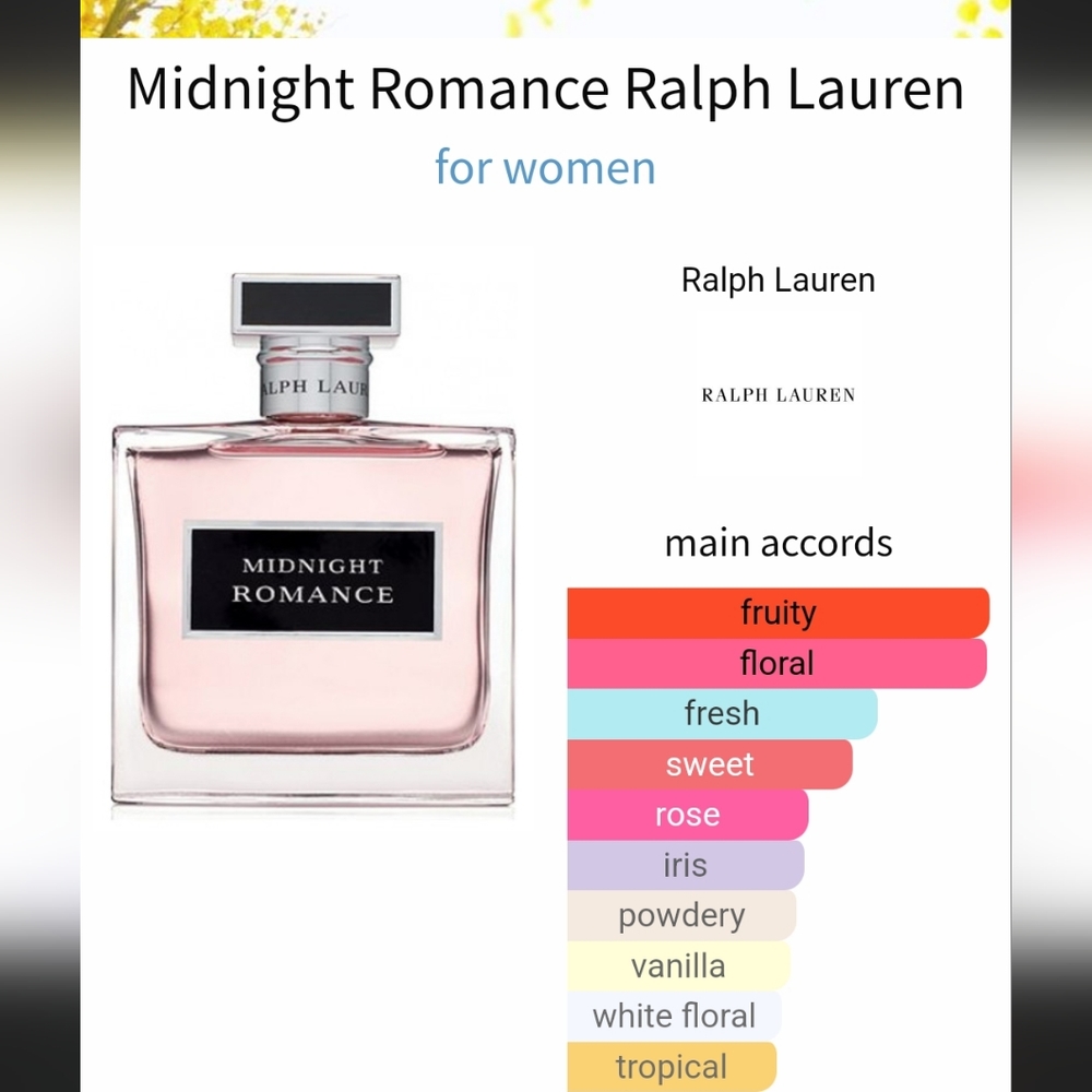 SOLD**🌻"Midnight Romance" by Ralph Lauren Fragrance - Picture 5 of 6